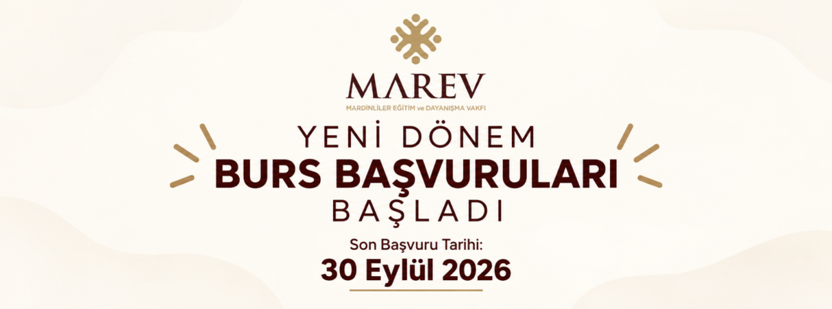2026-2027 Dönemi Burş Başvuruları Başladı! Son Başvuru Tarihi: 30 Eylül 2026